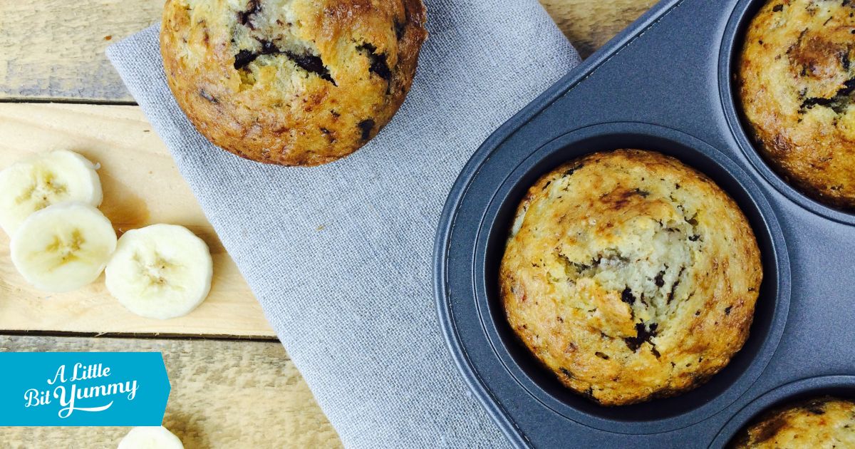 Low FODMAP Banana Chocolate Chip Muffins » A Little Bit Yummy