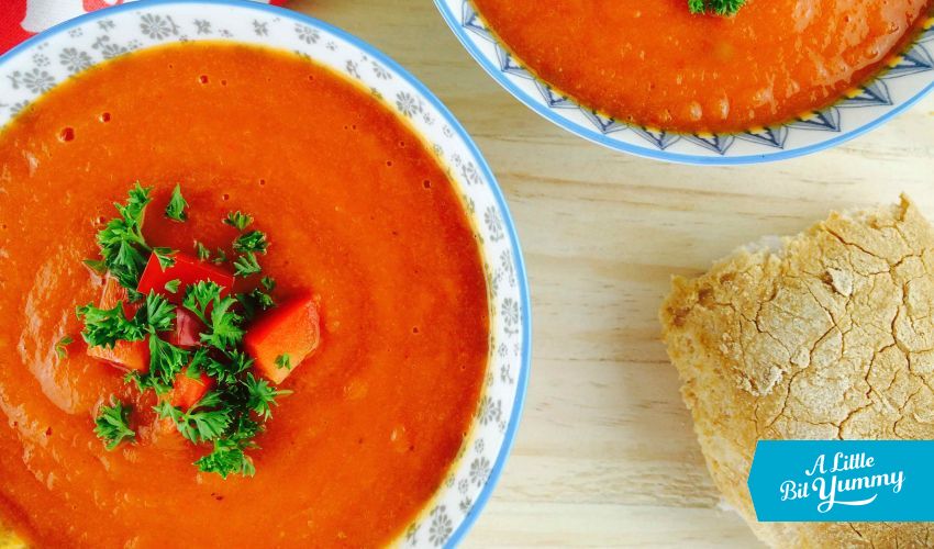 Low FODMAP Sweet Red Pepper Soup » A Little Bit Yummy